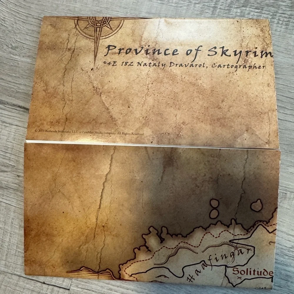 Elder Scrolls V Bethesda Skyrim Game PC RPG 2011 Complete Dvdrom Key Map Manual